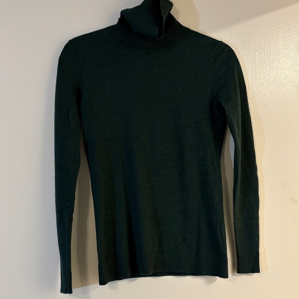 Pendleton Women’s Green Merino Turtleneck Sweater